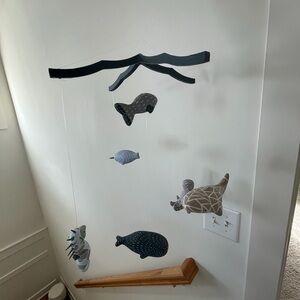 Crate&Barrel Black and Gray Animal Wall Mobile